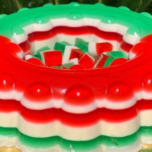 Receta de gelatina navideña exquisita