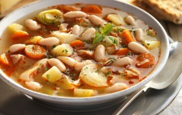 Receta de sopa minestrones vegana
